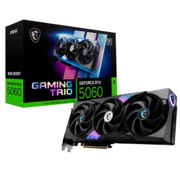 Tarjeta de Video MSI NVIDIA GeForce RTX 5060 GAMING TRIO OC 8GB 128-bit GDDR7 PCI Express 5.0