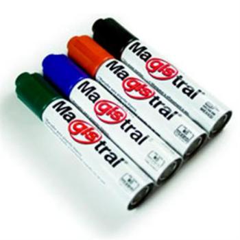 Marcador Magistral Aluminio Pizarrón Blanco Colores Surtidos C/4 Pzas