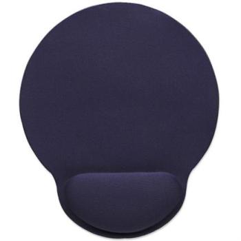 Mouse Pad Manhattan Tipo Gel C/Descansa Muñecas Color Azul Marino