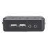 Switch KVM Manhattan Compacto 2 Puertos Desktop USB 2:1 Cables+Audio Color Negro
