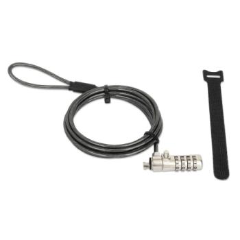 Candado Manhattan Laptop Nano combinacion 1.8mts gris