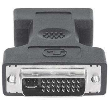 Adaptador Manhattan DVI-A&D HD15H 29M Color Negro