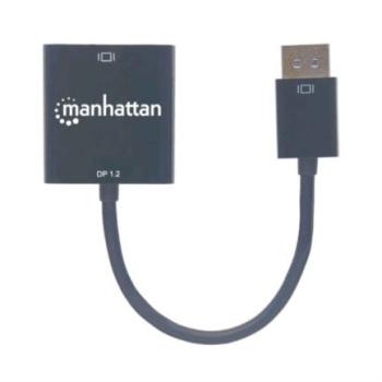 Adaptador Manhattan DisplayPort 1.2a M a DVI-D H Activo Color Negro