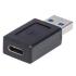 Adaptador Manhattan USB-A a USB-C Súper Velocidad Color Negro