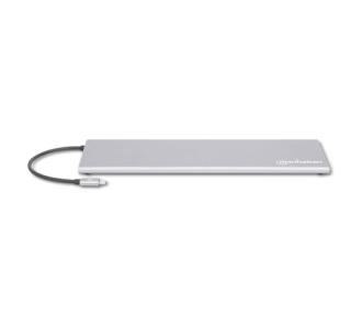 Docking Manhattan USB-C 11 Puertos HDMI/Mini DP/VGA USB-C PD/3xUSBv3.2 Red/Audio/SD/micro SD
