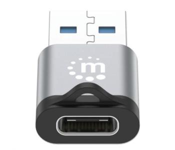 Adaptador USB-C V3.2 Gen1 AM-CH 5Gbps 3A Aluminio Gris Espacial/Negro