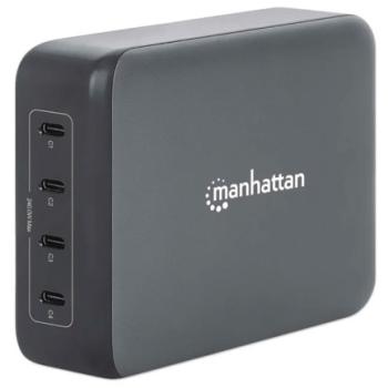 Estación de carga USB-C Manhattan 4 puertos USB-C PD 240W