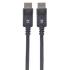 Cable Manhattan DisplayPort M-M Blindado 1m Color Negro