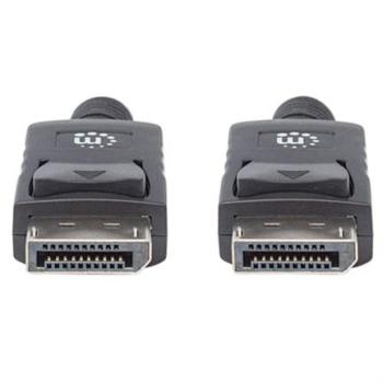 Cable Manhattan DisplayPort M-M Blindado 2m Color Negro
