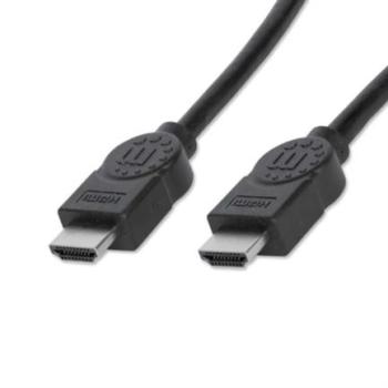 Cable Manhattan HDMI M-M Alta Velocidad Blindado 1m Color Negro