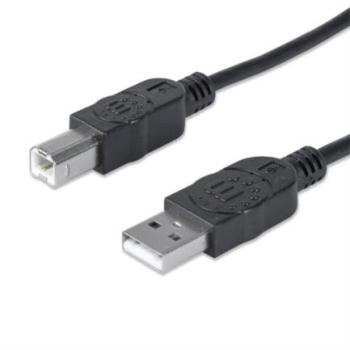 Cable Manhattan USB B Alta Velocidad 2.0 A-B1.8m Color Negro