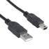 Cable Manhattan USB Mini B Alta Velocidad 2.0 A 1.8m Color Negro