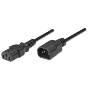 Cable Manhattan Alimentación Monitor a CPU 1.8m Color Negro