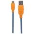 Cable Manhattan Micro-B USB Alta Velocidad 1m Color Azul-Naranja