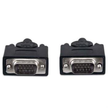 Cable Manhattan HD15 M-M para Monitor SVGA 7.5m Color Negro