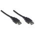 Cable Manhattan USB-A 2.0 Alta Velocidad 1.8m Color Negro