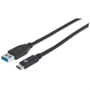 Cable Manhattan USB A-C 3.2 Súper Velocidad 50cm Color Negro