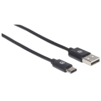 Cable Manhattan USB A-C 2.0 Alta Velocidad 2m Color Negro