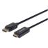 Cable Manhattan DisplayPort/HDMI-M 4K 1m Color Negro