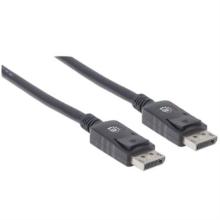 Cable Manhattan DisplayPort M-M 3m Color Negro