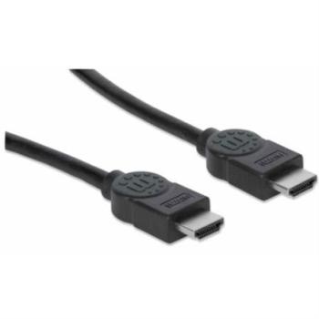 Cable Manhattan HDMI M-M Alta Velocidad con Canal Ethernet 10m Color Negro