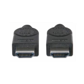 Cable Manhattan HDMI M-M Alta Velocidad con Canal Ethernet 10m Color Negro