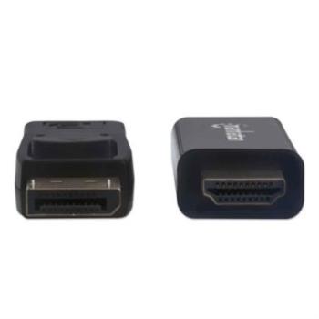 Cable Manhattan Displayport-M a HDMI-M 4K 1.8m Color Negro