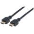 Cable Manhattan HDMI M-M Alta Velocidad con Ethernet 5m Color Negro