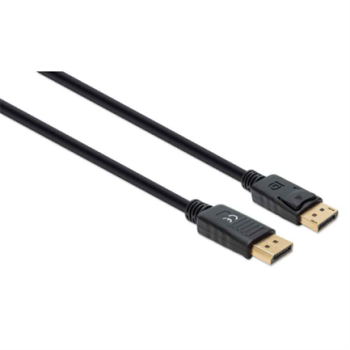 Cable Manhattan DisplayPort M-M 8K a 60Hz 1m Color Negro
