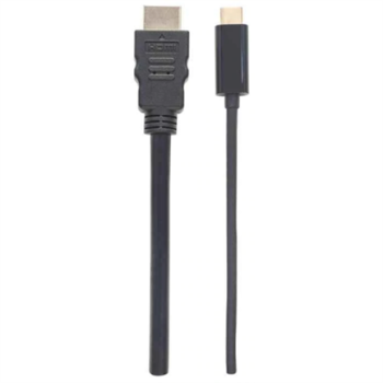 Cable Manhattan Adaptador USB-C a HDMI 4K Salida 1m Color Negro