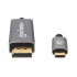 Cable Manhattan Adaptador USB-C a DisplayPort-M 8K a 60Hz 2m Color Negro