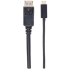 Cable Manhattan Adaptador USB-C a DisplayPort 4K a 60Hz 2m Color Negro