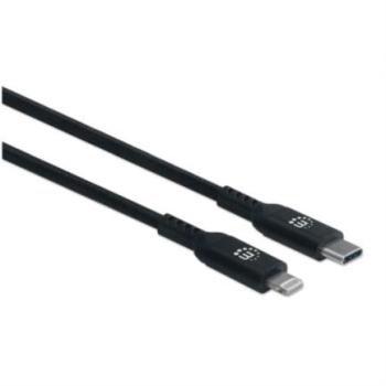 Cable Manhattan USB-C a Lightning para Carga y Sincronización 0.5m Color Negro