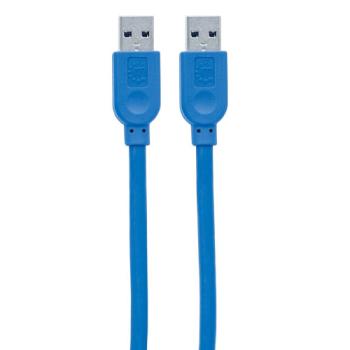 Cable USB MANHATTAN V3.2 A-A  1.8M Azul 5 Gbps
