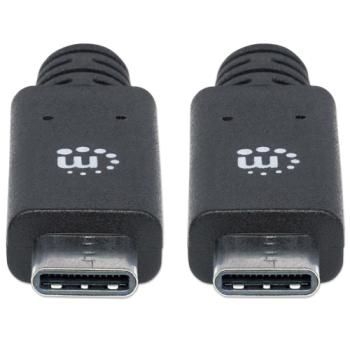Cable Manhattan USB-C V3.2 C-C 1.0M 10Gbps 100W