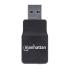 Adaptador Manhattan Sonido Estéreo USB Alta Velocidad a Puertos 3.5mm Color Negro