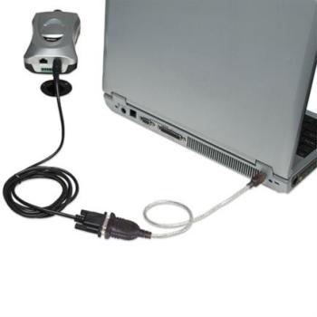 Convertidor Manhattan USB a Serial DB9M 45cm