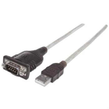 Convertidor Manhattan USB a Puerto Serial 1.8m