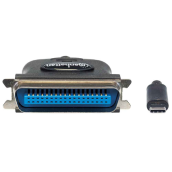 Convertidor Manhattan para Impresora USB-C Full Speed a Paralelo Cen36 1m Color Negro