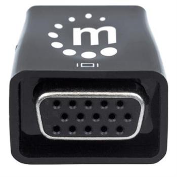 Convertidor Manhattan Video HDMI a SVGA+Salida Audio Color Negro