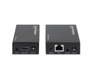 Extensor Manhattan Video HDMI sobre Ethernet Vía Cat 6 1080p 50m Color Negro