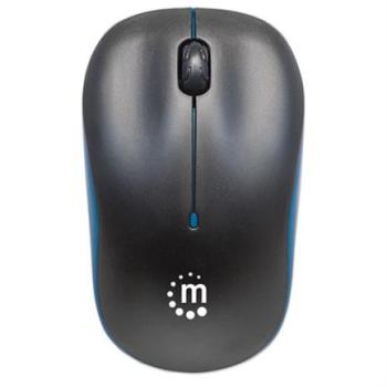 Mouse Manhattan Success Inalámbrico Óptico 1000 dpi Color Negro-Azul