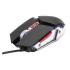 Mouse Manhattan Gaming Óptico LED 3200 dpi 7 Botones Color Negro-Plata