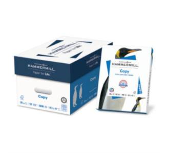 Papel Cortado Hammermill Carta 75 Grs 92% de Blancura Caja c/5000 Hojas