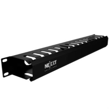 Organizador de cables Nexxt Solutions NPM-DH1UB Horizontal Tipo Ducto 19