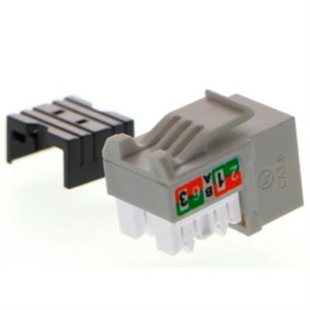 Módulo de Red Sin Blindaje Nexxt Solutions  Keystone Jack Cat6 Calibre 23 a 26 AWG Tipo 110 Gris