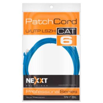 Cable de Conexion Nexxt Solutions UTP Cat6 30 cm CM Type Azul