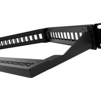 Panel de Conexion Red Nexxt Solutions para Rack Angulado Cat6A Modular 24 Puertos Blindado 1U Esmalte Negro