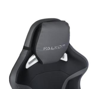 Silla Gamer Nextep Ergonomica Falkor Masaje Lumbar y Reposa Pies Color Gris/Negro
