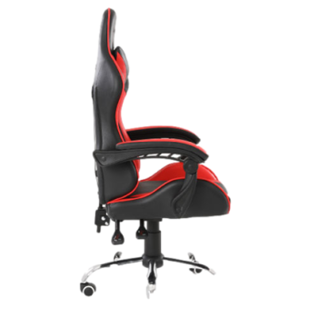 Silla Gamer Ergonómica Modelo Falkor Color Negro-Rojo